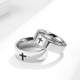 Stainless Steel Couple Rings Set 6mm 8mm Anniversary Gift
