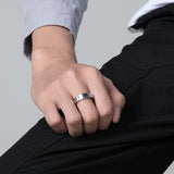 Stainless Steel Couple Rings Set 6mm 8mm Anniversary Gift
