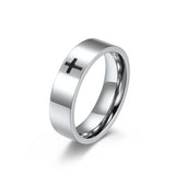 Stainless Steel Couple Rings Set 6mm 8mm Anniversary Gift