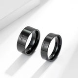 Stainless Steel Couple Rings Set 6mm 8mm Anniversary Gift
