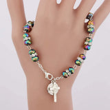 Crystal Beads Bracelet 8MM for Women - Four Colors, Charm Colorful