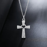 Cross Crystal Pendant 925 Silver Necklace Women Necklace Women Jewelry Gift