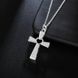Cross Crystal Pendant 925 Silver Necklace Women Necklace Women Jewelry Gift