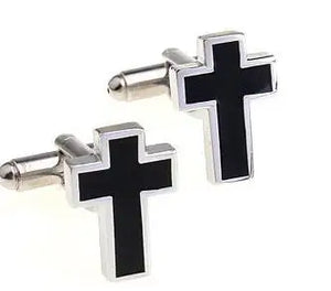 Stylish Cross Cufflink Pair