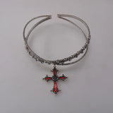 Double Crystal Collar Necklace Romantic Pendant Necklace For Women