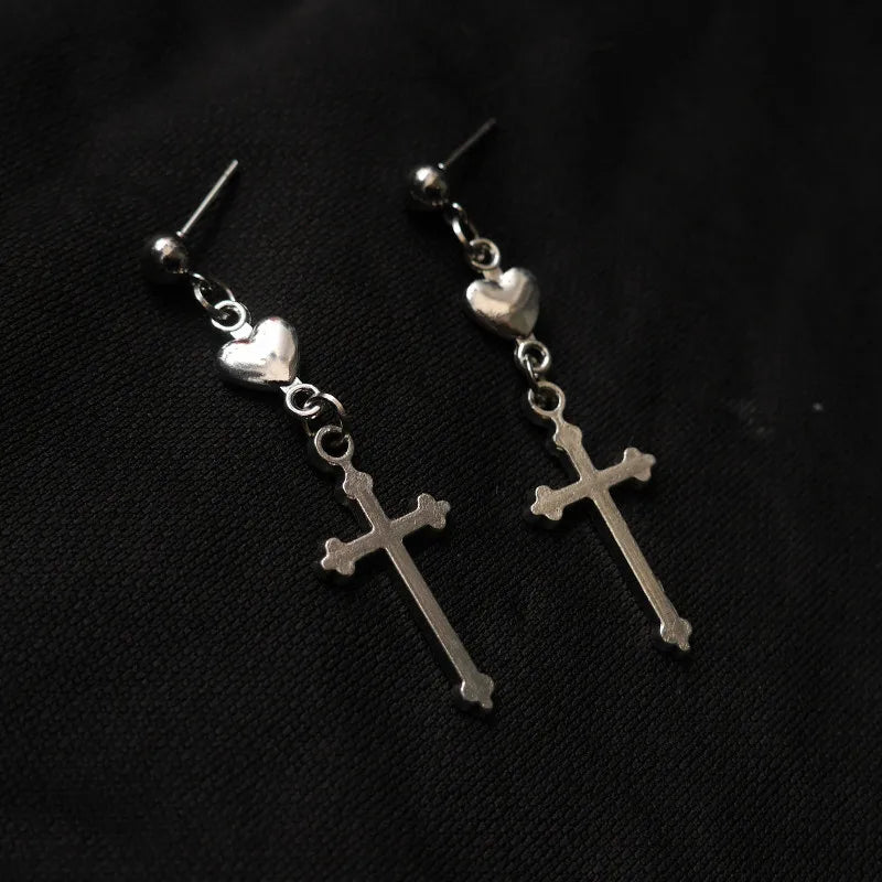 Vintage Silver Stud Earrings for Women Girls