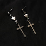 Vintage Silver Stud Earrings for Women Girls