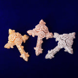 Cross Flower Pendant Bling Cubic Zircon Men's Hip Hop Jewelry