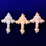 Cross Flower Pendant Bling Cubic Zircon Men's Hip Hop Jewelry