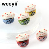 15mm Ceramic Cat Beads for Jewelry Making