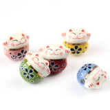 15mm Ceramic Cat Beads for Jewelry Making