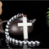 Jesus Carved Jade Pendant Green Necklace Charm Jadeite Jewellery