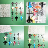 Cross Keychain Silicone Mold Epoxy Resin DIY Craft R7RF