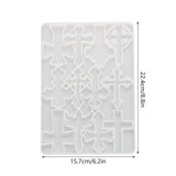 Cross Keychain Silicone Mold Epoxy Resin DIY Craft R7RF