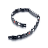 Stainless Steel Magnetic Bracelet Rose Colour ID Couples Jewelry