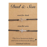 Family Bracelets Set Matching Dad Mom Son Daughter Jewelry