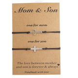 Family Bracelets Set Matching Dad Mom Son Daughter Jewelry