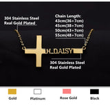 Custom Name Choker Necklace Stainless Steel Men's Gothic Jewelry