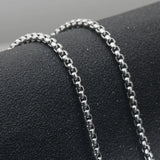 Cross Necklace Crucifix Jesus Pendant Stainless Steel Men Chain