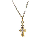 Gothic Vintage Cross Necklace Sterling Silver Y2K Women's Neck Chain