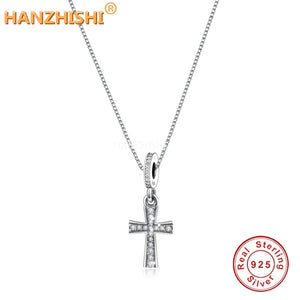 925 Sterling Silver Cross Pendant Necklace for Anniversary
