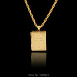 18K Cross Pendant Men's Holy Bible Locket Necklace Jesus Cross Jewelry