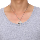 Cross Pendant Necklace Cremation Ashes Ash Urn Keepsake Stainless Steel