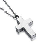 Cross Pendant Necklace Cremation Ashes Ash Urn Keepsake Stainless Steel