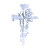 Cross-Rose Silicone Mold for Epoxy Casting DIY Wall Hangings