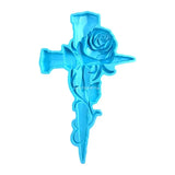 Cross-Rose Silicone Mold for Epoxy Casting DIY Wall Hangings