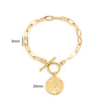 St. Benito & St. Michael Charm Bracelet Stainless Steel