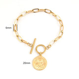 St. Benito & St. Michael Charm Bracelet Stainless Steel