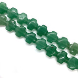 Cross Shape Stone Beads Tiger Eye Malachite for Jewelry Making 12x12x6mm