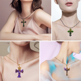 12-Cavity Cross Silicone Molds for Keychain DIY Craft Necklace Pendant