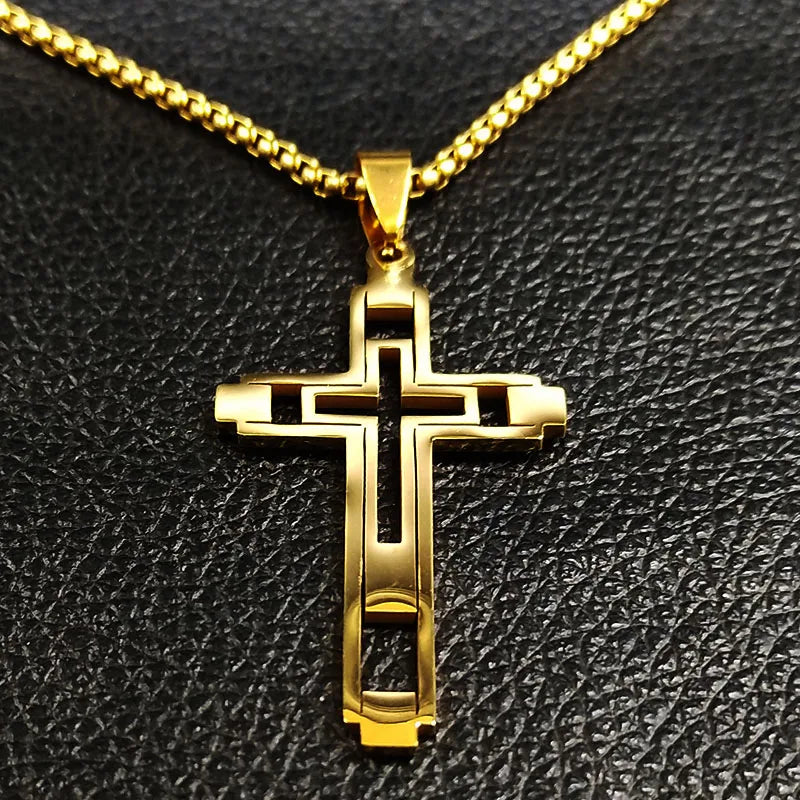 Stainless Steel Choker Necklace for Men N1173S02