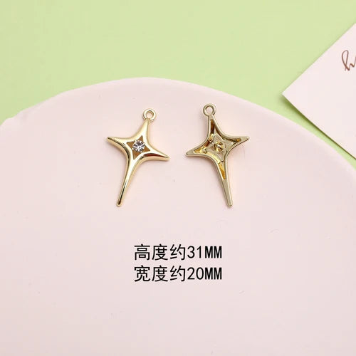 Vintage Rose Flower Alloy Pendant DIY Jewelry Accessories