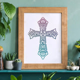 Cross Stencil A4 Size for Crafts and Decorations