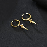 Gothic Sword Hoop Earrings, Men Hip-hop Jewelry