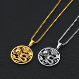 Cross Wings Talisman Ancient Archangel Protect Pendant Men Necklace