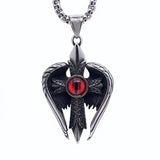 Cross Wings Talisman Ancient Archangel Protect Pendant Men Necklace