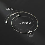 Silver 925 Anklet for Girls Foot Bracelet Leg Chain Gift