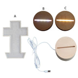 Wooden Lamp Base Epoxy Resin Mold Silicone Mould DIY Crafts