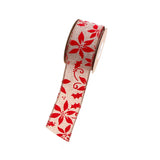 Cross border 5m 50mm Linen Plaid Ribbon Christmas Bow