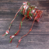 Snowman Santa Claus Hand Christmas Tree Decoration Ribbon