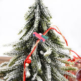 Snowman Santa Claus Hand Christmas Tree Decoration Ribbon