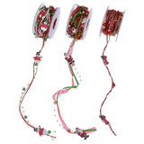 Snowman Santa Claus Hand Christmas Tree Decoration Ribbon