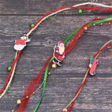 Snowman Santa Claus Hand Christmas Tree Decoration Ribbon