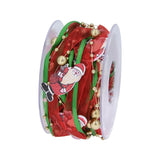 Snowman Santa Claus Hand Christmas Tree Decoration Ribbon