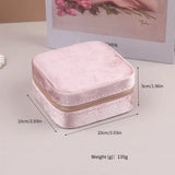 Compact Travel Jewelry Box for Earrings Rings Necklaces