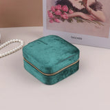 Compact Travel Jewelry Box for Earrings Rings Necklaces